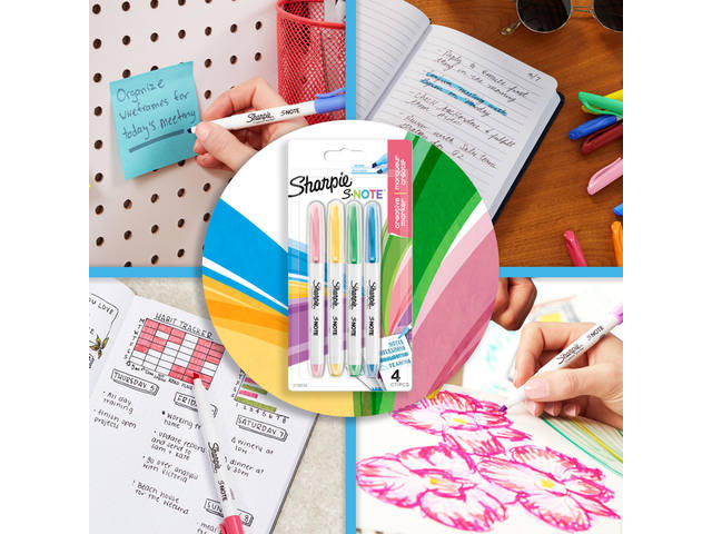 Markeerstift Sharpie S-note 12st assorti