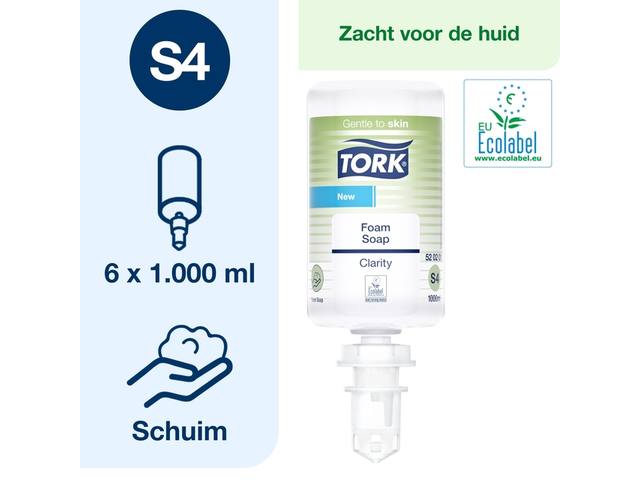 Handzeep Tork S4 Premium schuim 1000ml Clarity