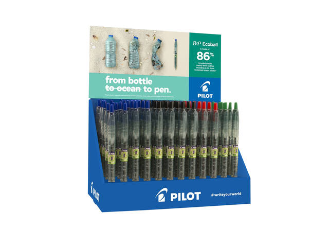 Balpen PILOT Begreen B2P EcoBall M assorti