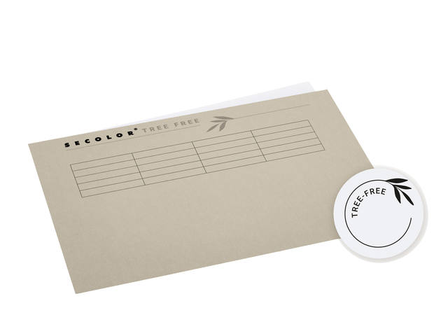 Vouwmap Djois Tree-Free A4 gelijk 226gr beige