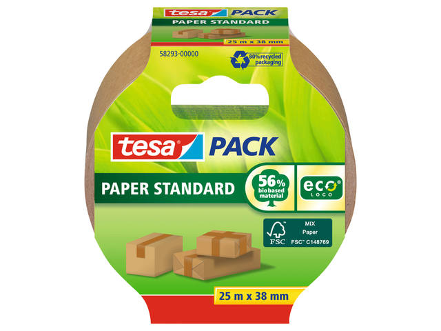 Verpakkingstape tesapack Standaard eco 25mx38mm br