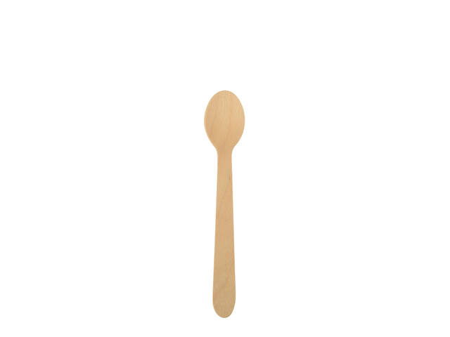 Koffielepel Papstar 110mm hout