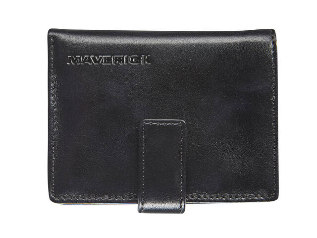 Kaarthouder Mav All Black super compact RFID zw