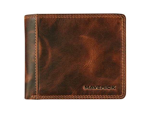 Portemonee Mav The Original geldvk RFID bruin