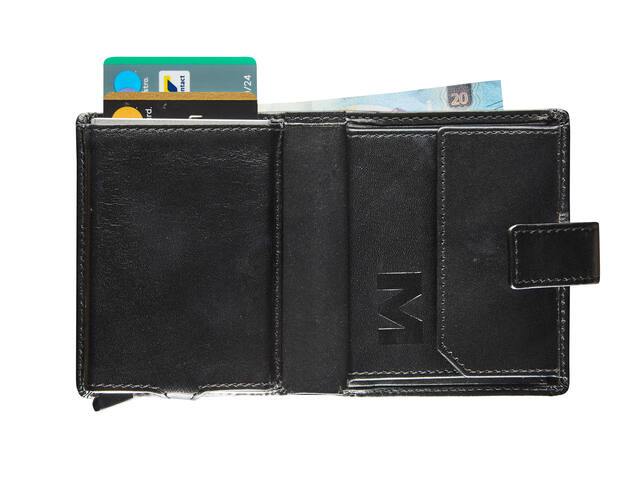 Kaarthouder Mav All Black compact RFID zwart