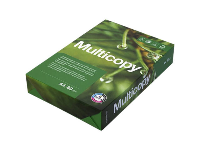 Kopieerpapier Multicopy A4 80gr 4gaats wit