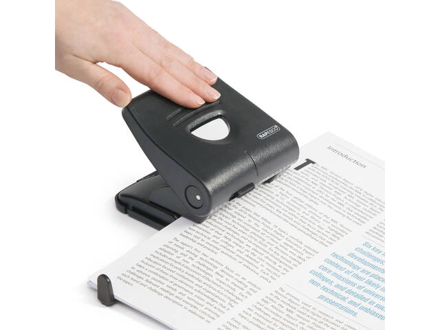 Perforator Rapesco Germ-Savvy 827-P 2gaats zwart