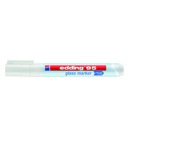 Viltstift edding 95 glasbord wit