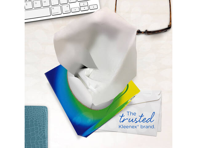 Facial tissues Kleenex kubus 3laags 56 vel wit