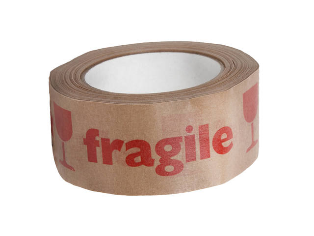 Waarschuwingstape IEZZY 50mmx50m gerecycled papier