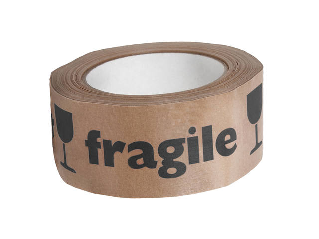 Waarschuwingstape IEZZY 50mmx50m gerecycled papier