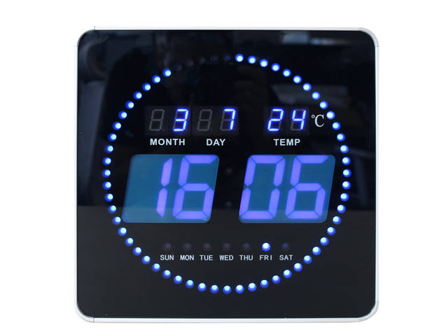 Wandklok Unilux Flo led 28cmx28cm