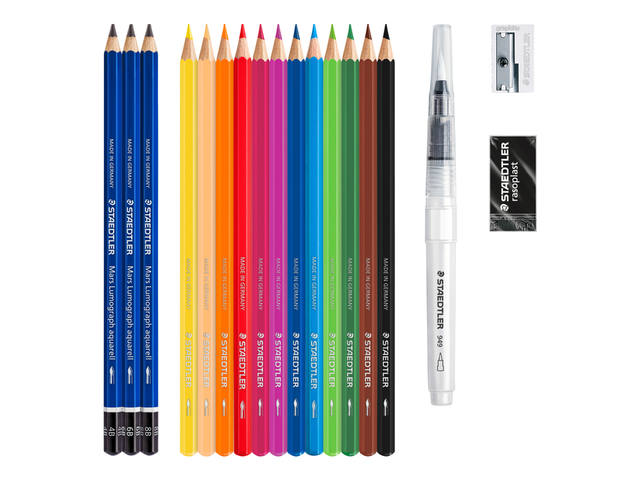 Kleurpotloden Staedtler watercolor aquarel 18dlg
