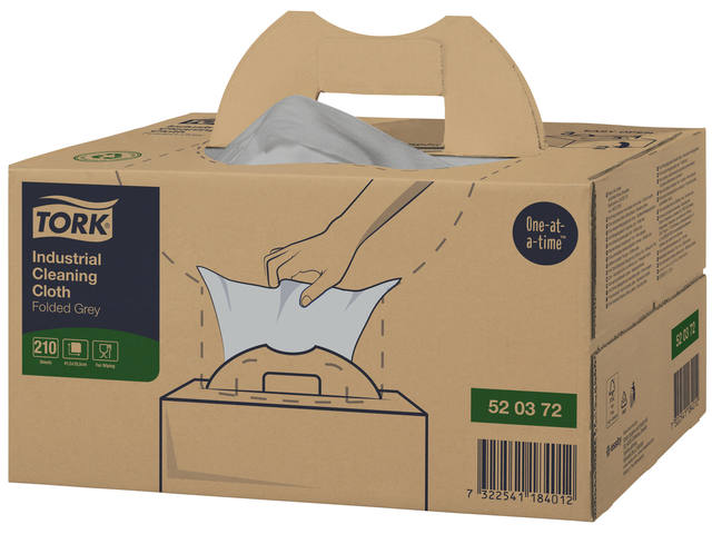 Reinigingsdoek Tork W7 Premium dispenserdoos grijs