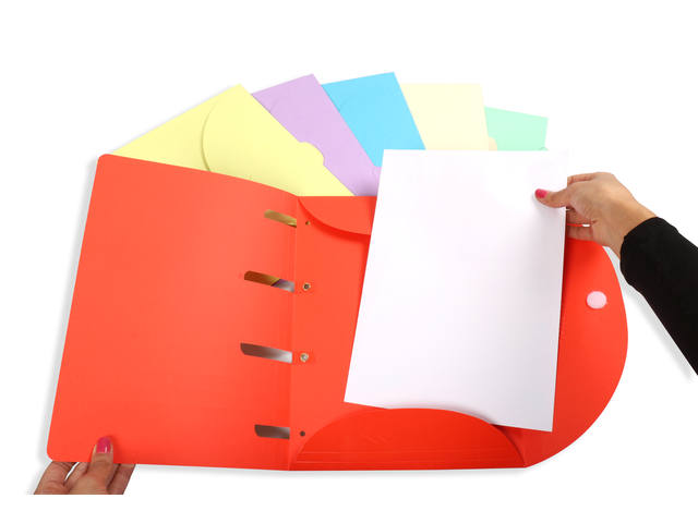 Smartfolder geperforeerde opbergmappen A4 ass 6st