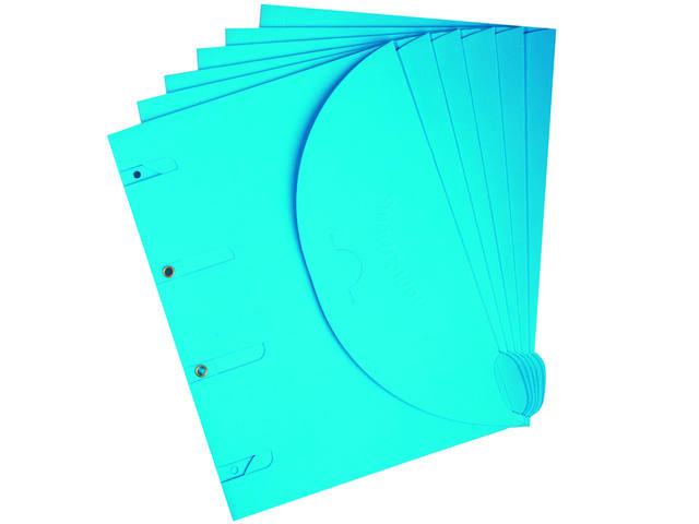 Smartfolder geperforeerde opbergmappen A4 bl 6st