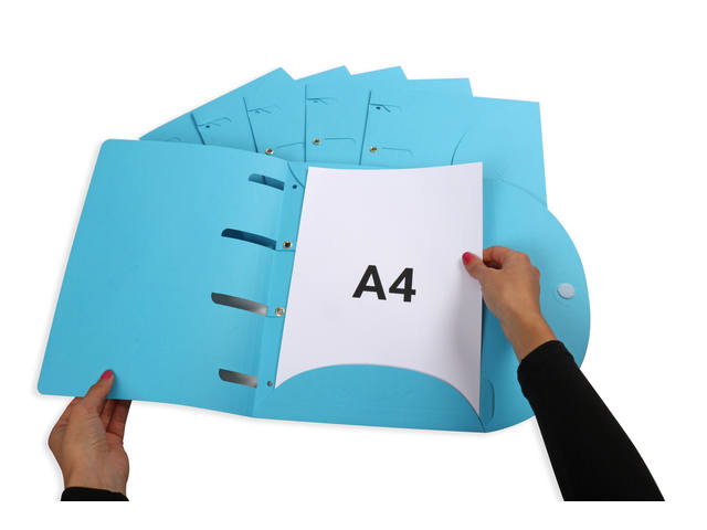 Smartfolder geperforeerde opbergmappen A4 bl 6st