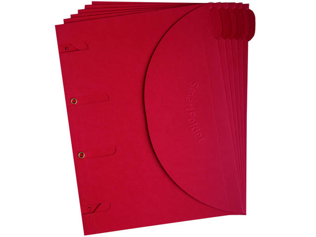 Smartfolder geperforeerde opbergmappen A4 rd 6st