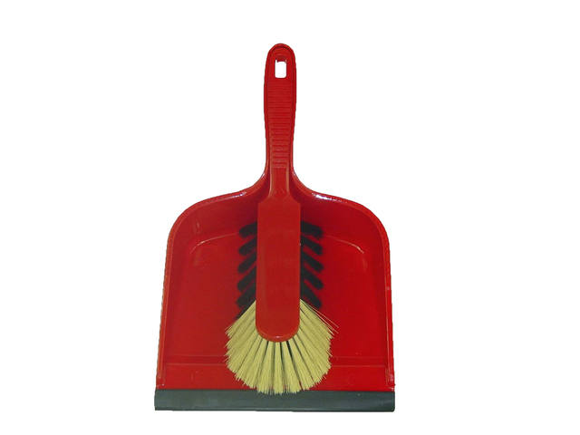 Stofblikset Cleaninq kunststof 23x21cm rood