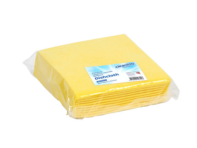 Werkdoek Cleaninq non-woven 38x40cm geel