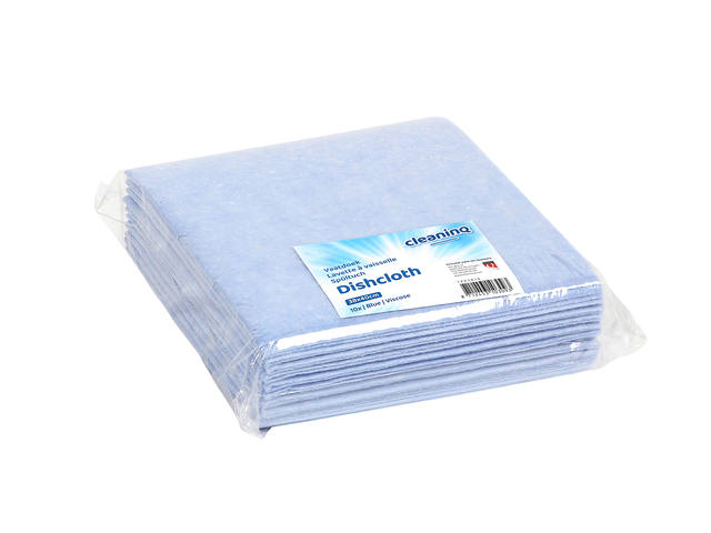 Werkdoek Cleaninq viscose 38x40 Cm bl 125gr 10st