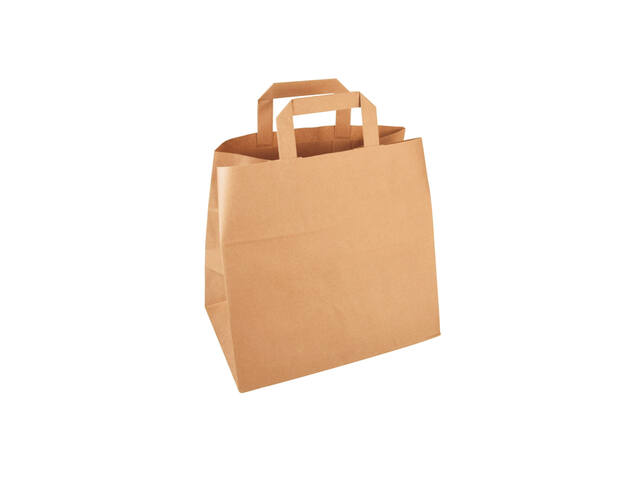 Tas IEZZY 32x16x27cm kraft papier bruin 250 stuks