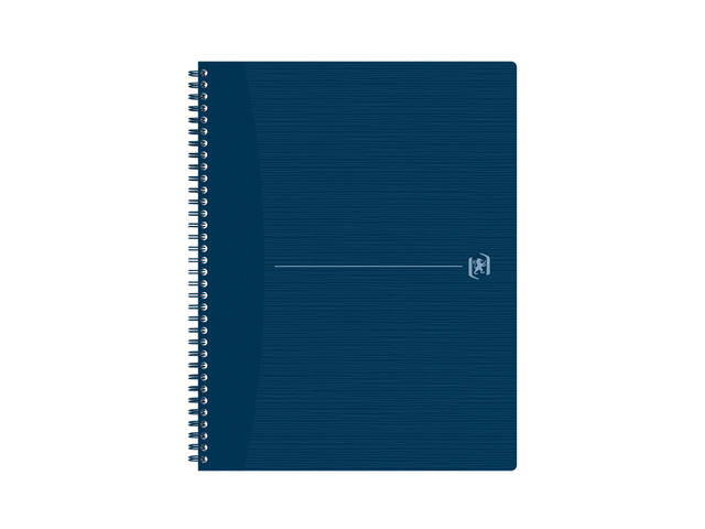Spiraalblok Oxf Origin A4+ lijn 140pag 80gr blauw