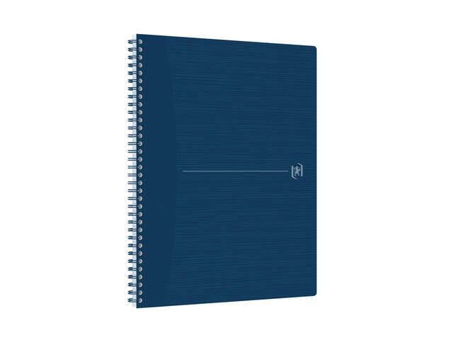 Spiraalblok Oxf Origin A4+ lijn 140pag 80gr blauw