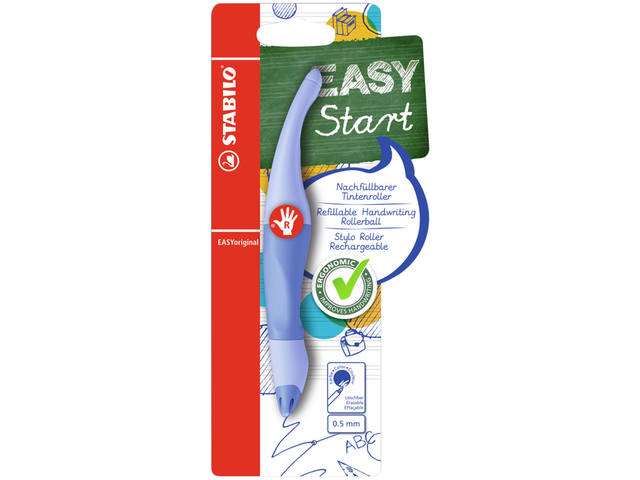 Rollerpen STABILO Easyoriginal rechts M pa blauw