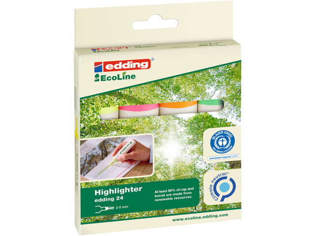 Markeerstift edding 24 Eco 2-5mm assorti
