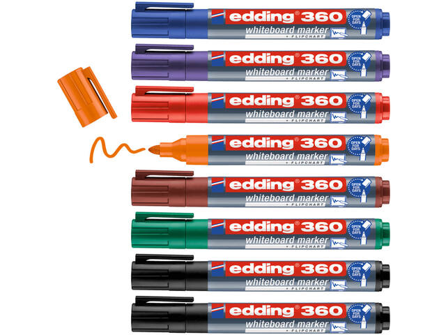 Whiteboardmarker edding 361 rond 1mm assorti