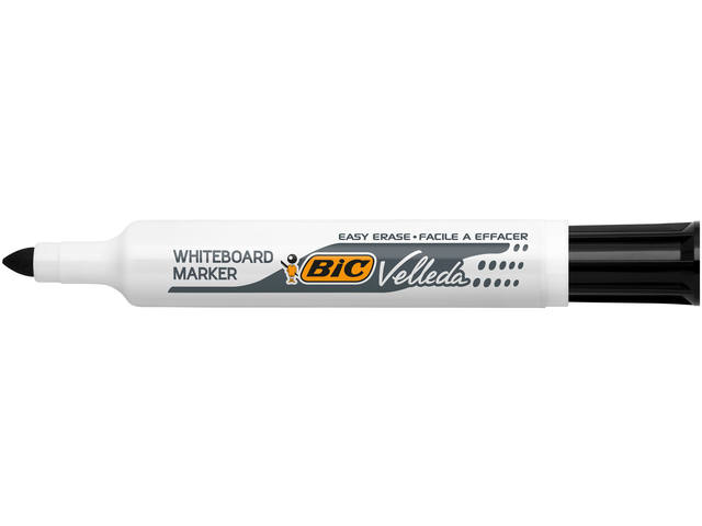 Whiteboardmarker Bic 1711 rond L zwart