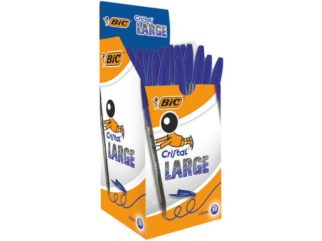 Balpen Bic Cristal L blauw