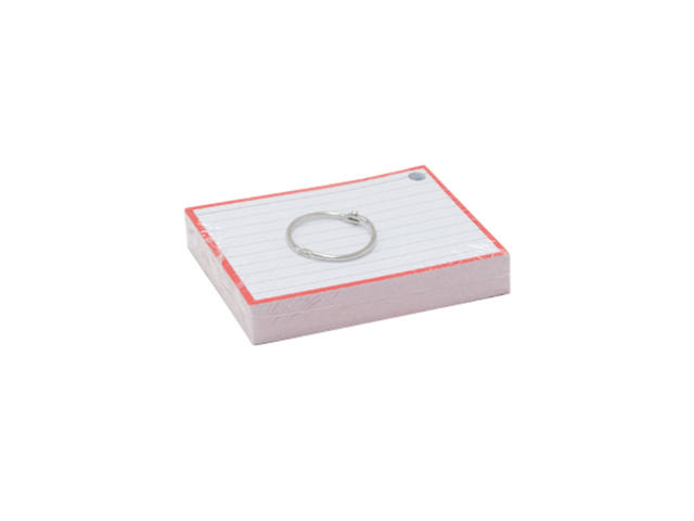 Flashcards A7 Rood incl. clipring