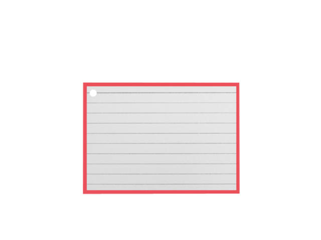 Flashcards A7 Rood incl. clipring