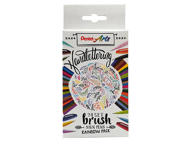 Brushpen Pentel Sign SES15C Rainbow assorti
