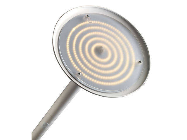 Vloerlamp Unilux Pryska led hout wit