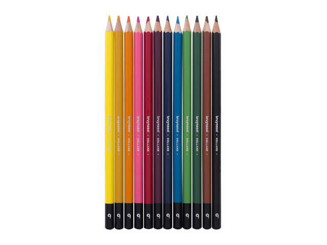 Kleurpotlood Bruynzeel blik 12st assorti