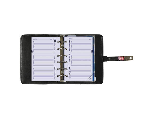 Organizer Kalpa Pocket + agenda 26-27 bloem zw