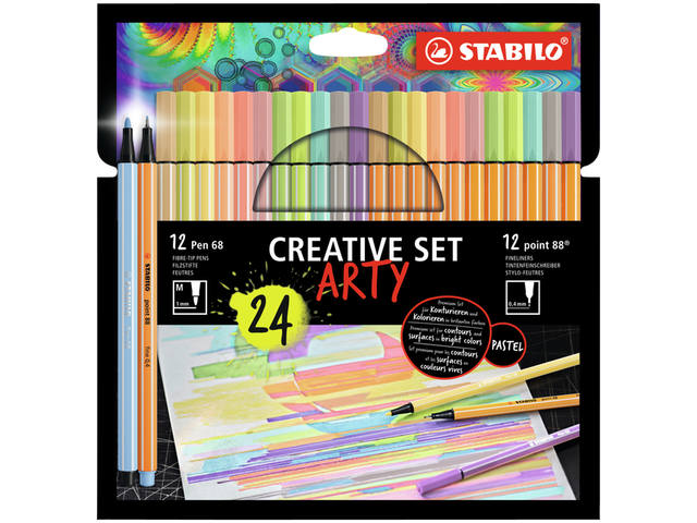 Creative set STABILO 8868/24  Arty 24st assorti