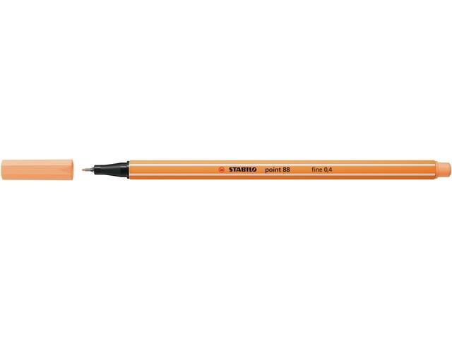 Fineliner STABILO point 88/25 F pastel oranje