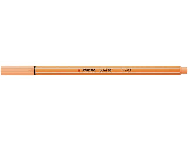 Fineliner STABILO point 88/25 F pastel oranje
