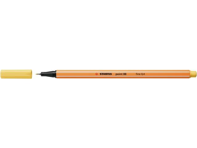 Fineliner STABILO point 88/23 F lichtgeel