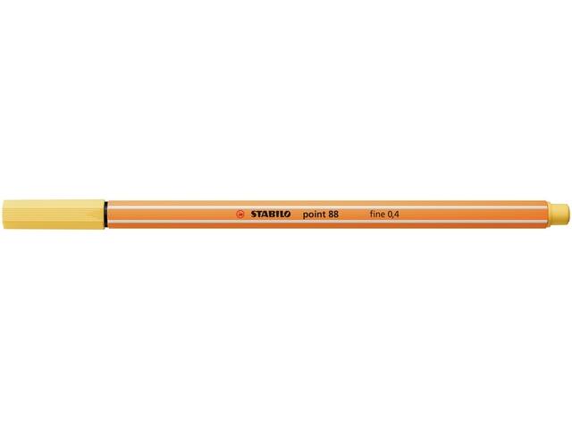 Fineliner STABILO point 88/23 F lichtgeel