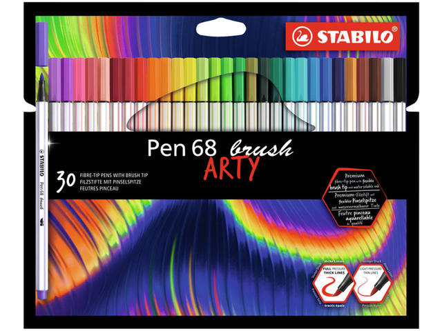 Brushstift STABILO Pen 68/30  Arty ass set 30st