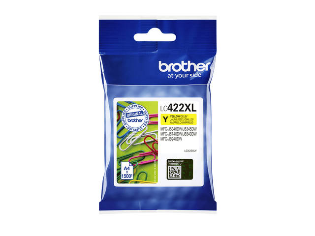 Inktcartridge Brother LC-422XLY geel