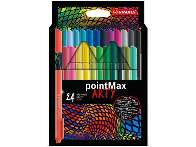 Viltstift STABILO pointMax 488/24 Arty M 24st ass