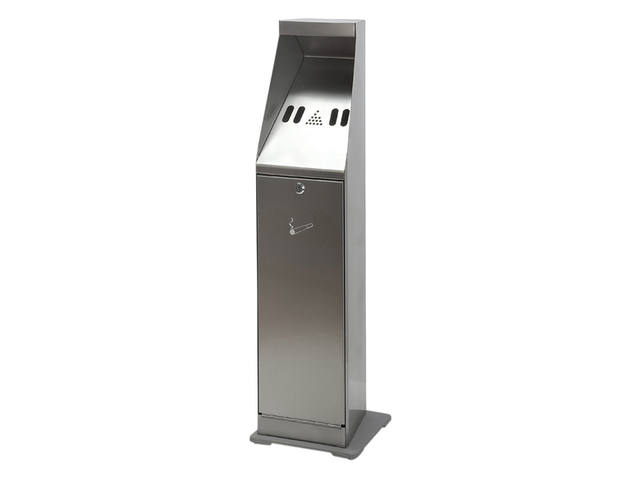 Asbak staand Vepa Bins zuil vrijstaand RVS