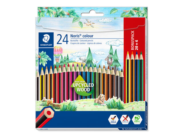 Kleurpotloden Staedtler Noris 20+4 gratis ass