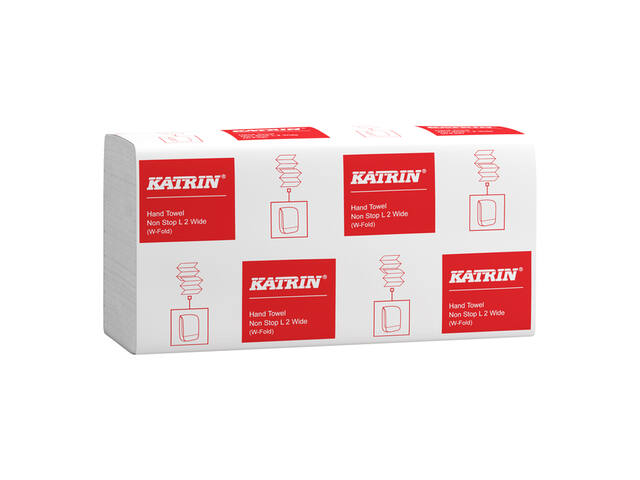 Handdoek Katrin 2laags 240x320mm 25x120 vel wit